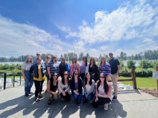 group photo outdoors